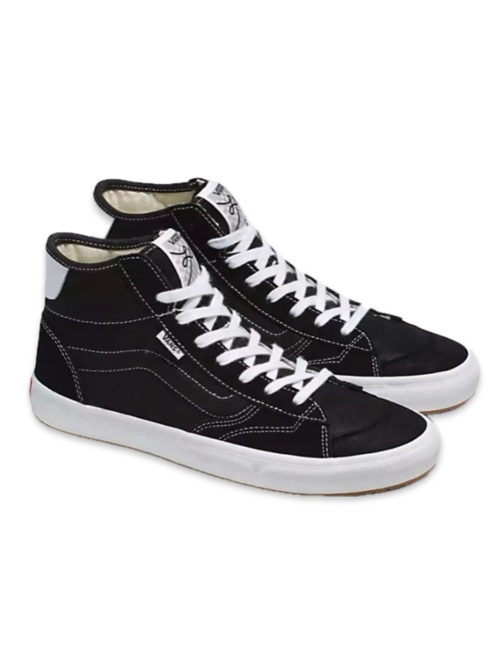 Vans The Lizzie Armanto Black Suede Skate Shoes Size Men 8.5 / Women 10